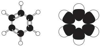 mô hình cấu tạo phân tử của benzen