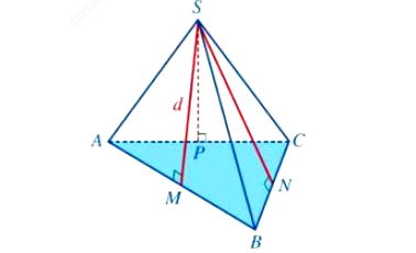 Diện tích xung quanh của hình chóp tam giác đều