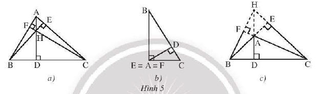 Tính chất 3 đường cao của tam giác