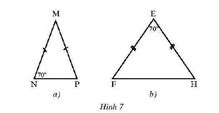 Tính chất của tam giác cân