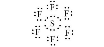 Công thức electron của SF6