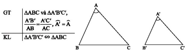Trường hợp đồng dạng thứ hai của 2 tam giác cạnh góc cạnh
