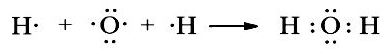 Viết công thức electron của nước H2O