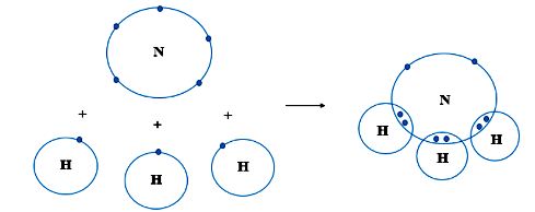 liên kết cộng hóa trị trong phân tử NH3