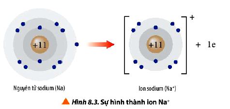 Sự hình thành ion Na+