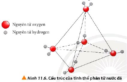 Cấu trúc phân tử của tinh thể nước đá