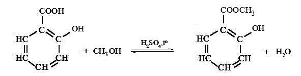 Phản ứng tổng hợp methyl salicylate