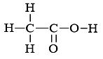 Công thức cấu tạo của Acetic Acid