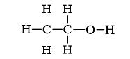 Công thức cấu tạo của ethylic alcohol