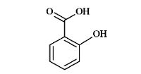 Công thức cấu tạo Salicylic acid