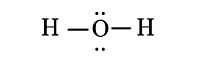 Công thức Lewis của phân tử H2O