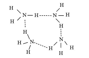 Liên kết hydrogen trong phân tử NH3