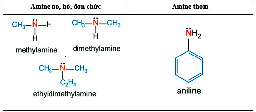 Phân loại Amine dựa trên đặc điểm cấu tạo của gốc hydrocarbon