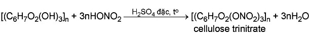 Cellulose phản ứng với acid Nitric