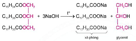 Phản ứng thủy phân chất béo trong môi trường kiềm
