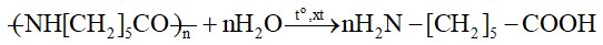 Polyamide có thể bị thuỷ phân hoàn toàn trong môi trường acid