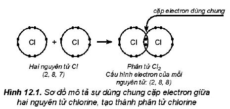 Sự dụng chung cặp electron