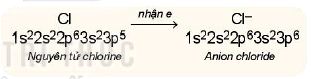 Sự hình thành ion âm