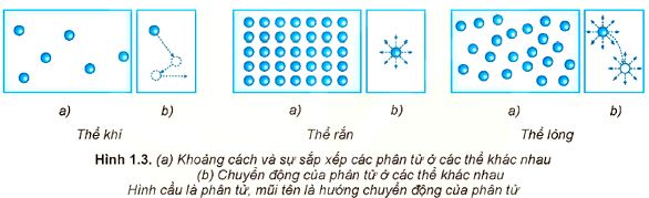 Lý thuyết Vật lí 12 Kết nối tri thức bài 1: Cấu trúc của chất. Sự chuyển thể