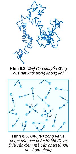 Lý thuyết Vật lí 12 Kết nối tri thức bài 8: Mô hình động học phân tử chất khí: chuyển động Brown, khí lí tưởng