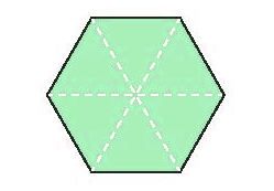 Tâm đối xứng của lục giác đều Toán 6